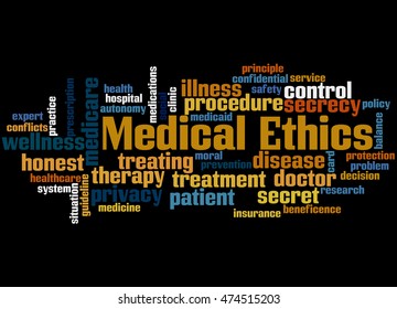 Medical Ethics Word Cloud Concept On Stock Illustration 474515203 ...