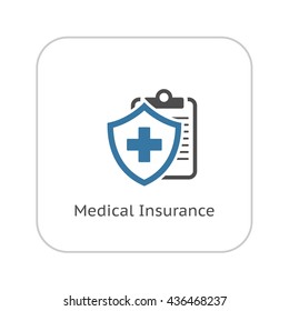 Medical Insurance Icon. Flat Design Isolated Illustration.