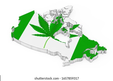 Canada Flag Pot Leaf Marijuana All Over Oven Mitt 