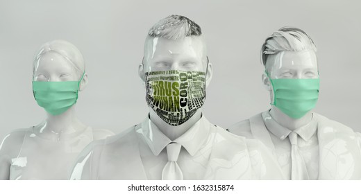 Medical Team Fighting Wuhan Virus Healthcare Research And Development 3d Render