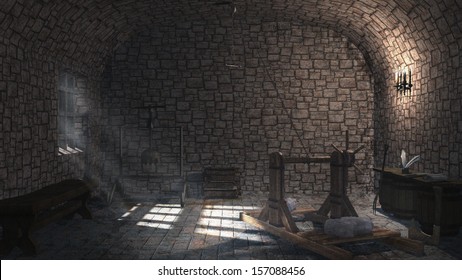Medieval small torture chamber