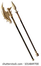 Medieval Spear And Halberd