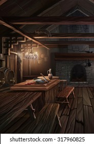 Medieval Tavern Interior