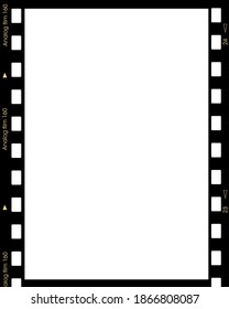 Medium format color film frame with white space.