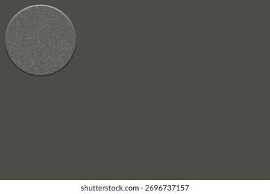 Medium grey matte surface featuring a circular detail, highlighting texture and depth, perfect for creative projects and visual applications