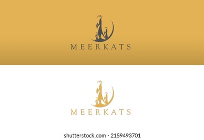 meerkats logo and symbol. meerkats logo. African meerkats