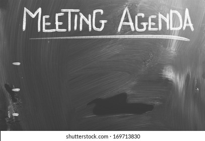 Meeting Agenda Concept - Powered by Shutterstock