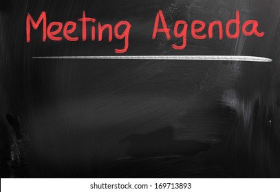 Meeting Agenda Concept - Powered by Shutterstock