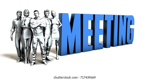 Meeting Business Concept Presentation Background 3d Stock Illustration ...