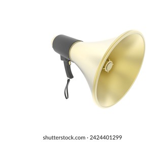 Megaphone isolated on background. 3d rendering - illustration