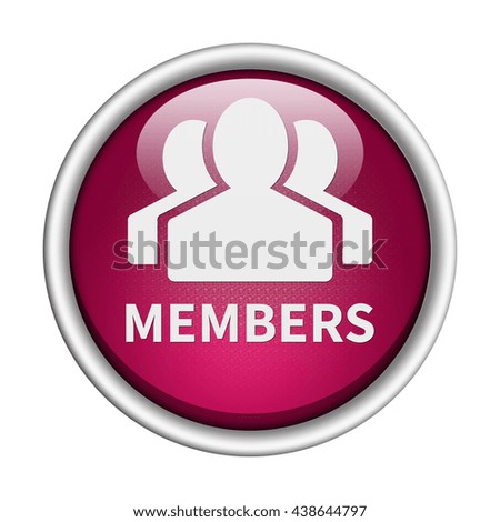 Members icon. Internet button