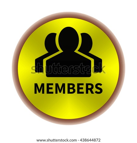 Members icon. Internet button