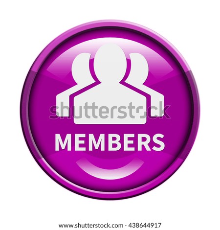 Members icon. Internet button