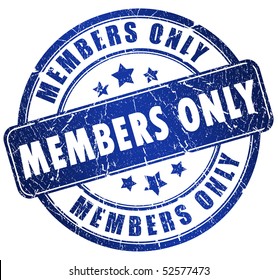 Members Only Stamp