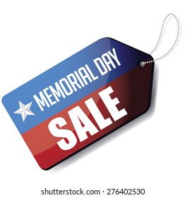 Memorial Day sale tag royalty free stock illustration for greeting card, ad, promotion, poster, flier, blog, article, social media, marketing - Powered by Shutterstock