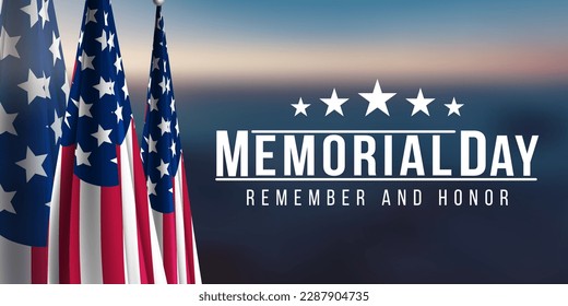 Memorial Day USA Flag Background Illustration - Powered by Shutterstock