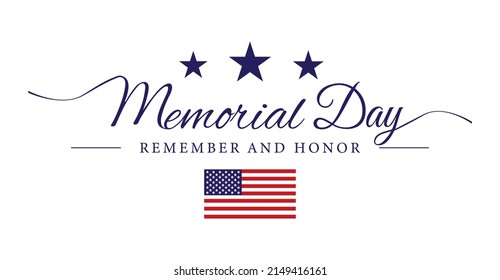 Memorial Day USA Logo Background