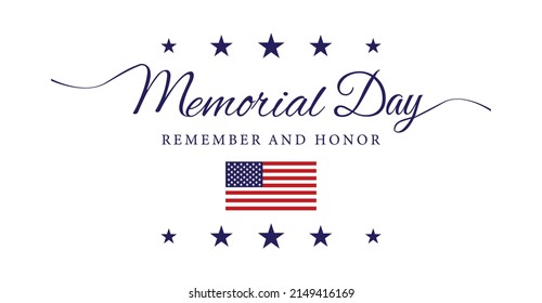 Memorial Day USA Logo Background