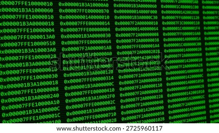Memory addresses technological digital background