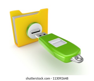Memory concept.Isolated on white background.3d rendered.