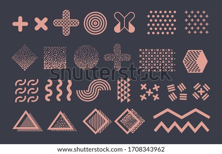 Similar – Image, Stock Photo geometric shapes on paper texture