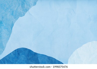 Memphis Patterned Blue Paper Background 