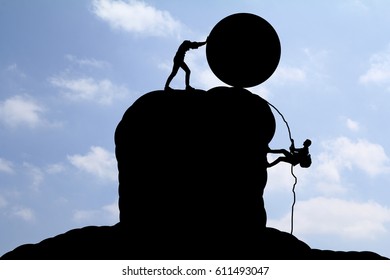 Men on the mountain
