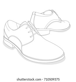 Men Shoes Illustration Isolated Set Stock Illustration 710509375 ...