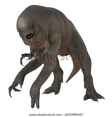 Menacing fantasy creature with sharp claws.
