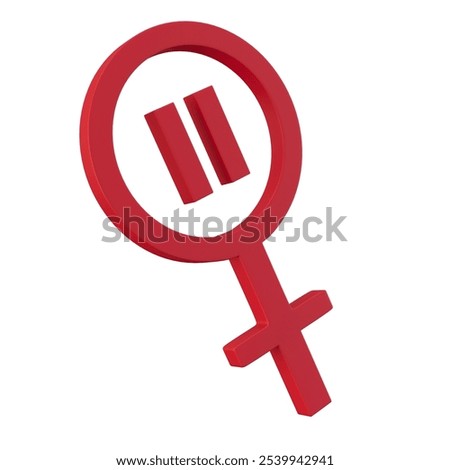 menopause icon icon, 3d render, three-dimensional pink illustration without background