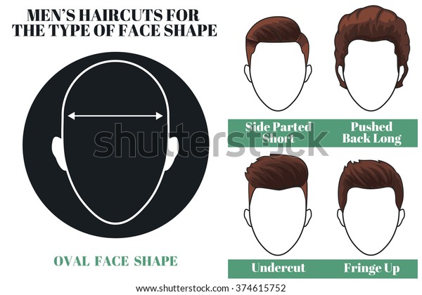 Mens Haircuts Hairstyles Oval Face Shape Royalty Free Stock Image