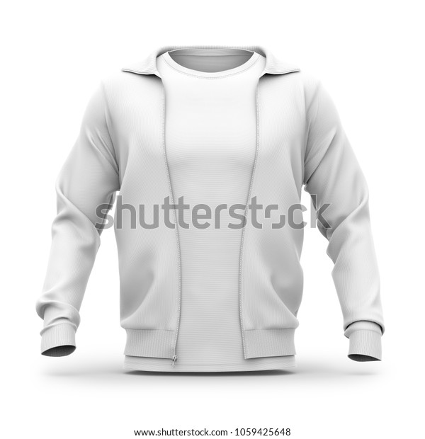 crew neck zip up sweatshirt