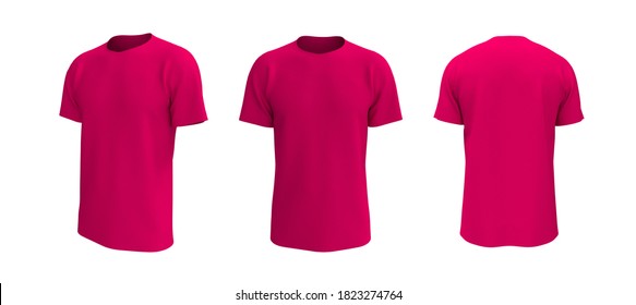 Buy > fuchsia color t shirt > in stock