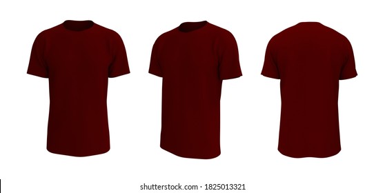 maroon tshirt plain