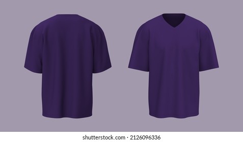 395 Tshirt front and back purple Images, Stock Photos & Vectors ...