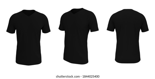888 Blank black t shirt v neck mockup Images, Stock Photos & Vectors ...