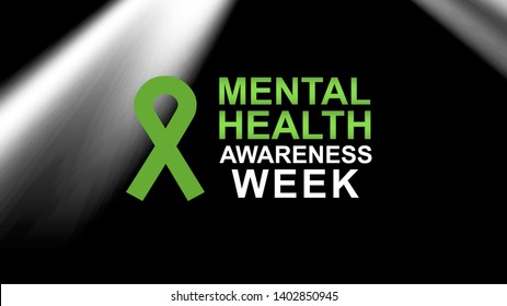 Mental Health Awareness an annual campaign highlighting awareness of mental health. Design illustration - Powered by Shutterstock