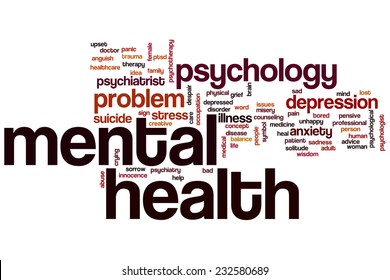 Mental Health Word Cloud Concept