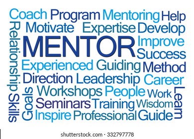 Mentor Word Cloud On White Background Stock Illustration 332797778 ...