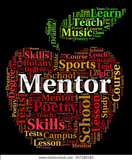 Mentor Word Meaning Adviser Mentoring」のイラスト素材 307280582