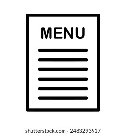 menu book icon with simple and modern design isolated on white background - Powered by Shutterstock