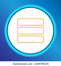 Menu Button Design Concept, Content Icon