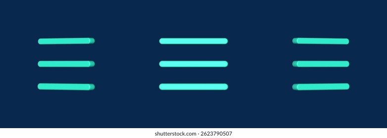 menu interface essential 3D icon