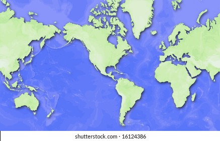 5,198 World map america center Images, Stock Photos & Vectors ...