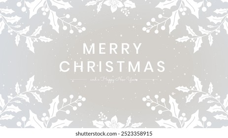 Merry Christmas blog banner template. Christmas template in pastel background, Minimal design with xmas background. Minimal white copyspace with season greeting text for christmas. Holiday template. - Powered by Shutterstock