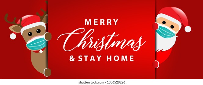 Merry Christmas, Corona Virus, Stay Home