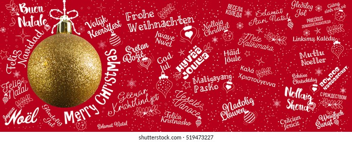 Merry Christmas Languages Images Stock Photos Vectors Shutterstock