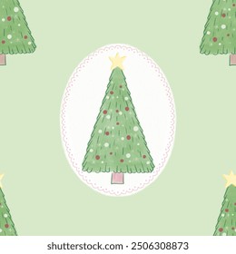 Merry Christmas and Happy New Year  background. Modern pattern with minimalist Christmas icons. Trendy design for banner, card, cover, poster, advertising, wallpaper, packaging. - Powered by Shutterstock