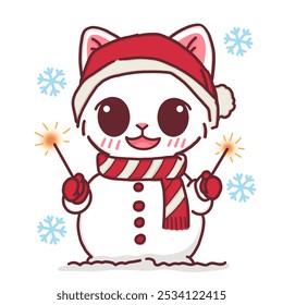 Merry Christmas with Snowcat, Winter Wonderland  - Powered by Shutterstock