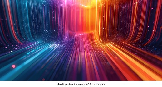 A Mesmerizing 3D Abstract Multicolor Visualization